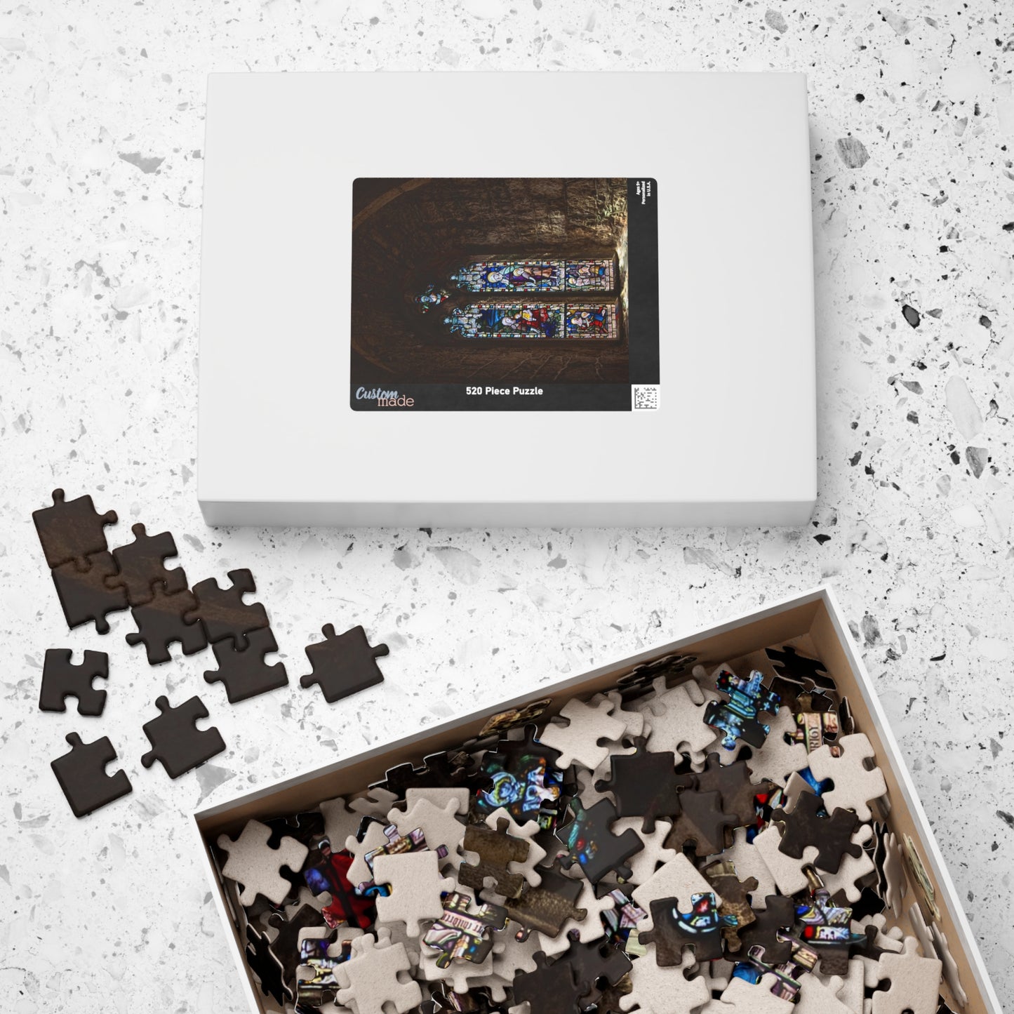 St. Michael’s Mount Stained Glass Puzzle - Gothic Church Jigsaw (110–1014 pcs)