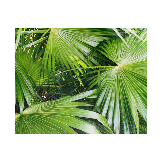 Tropical Palm Leaves Jigsaw Puzzle — Corozal District Belize (110–1014 pcs)