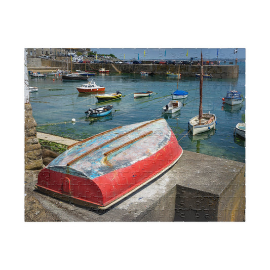 Mousehole Cornwall Fishing Boats Puzzle — Coastal Village Jigsaw (110/252/520/1014 pcs)