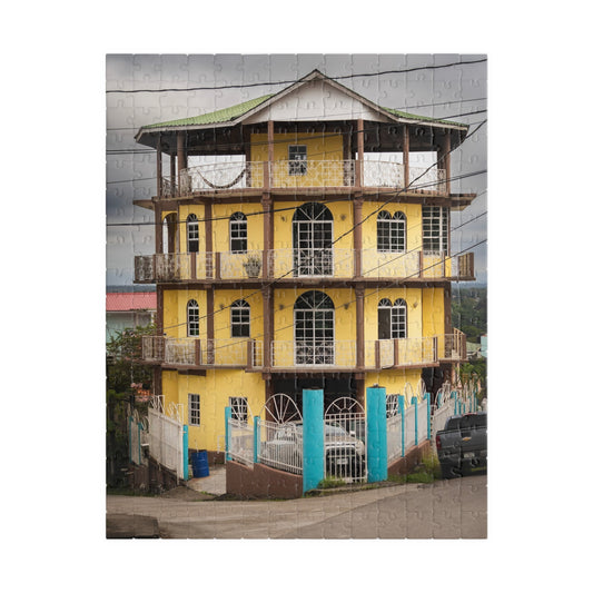 Yellow House Puzzle, San Ignacio Belize 252-1014 Piece Scenic Jigsaw