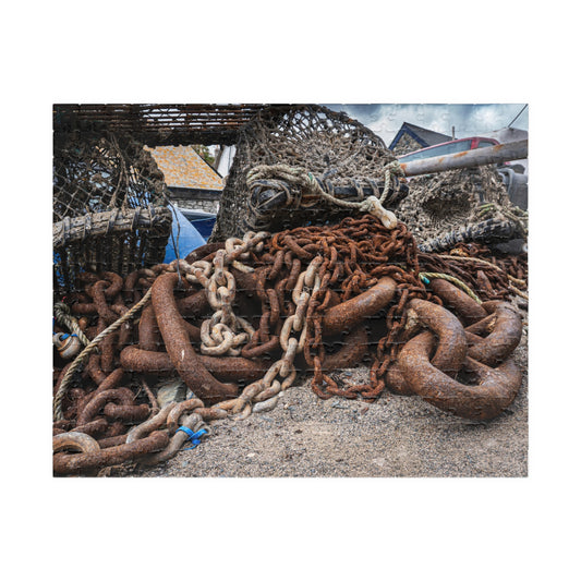 Cadgwith Lobster Traps Beach Puzzle 110–1014 Piece | Cornwall Coastal Scene