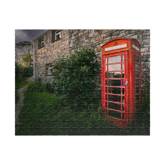 Perranuthnoe Cornwall Puzzle — Red Telephone Box & Stone Cottage (110–1014 pcs)
