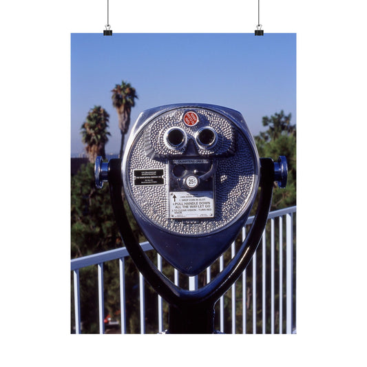 Matte Vertical Poster — Coin-Operated Viewer at The Standard Hotel, LA (Circa 1999)