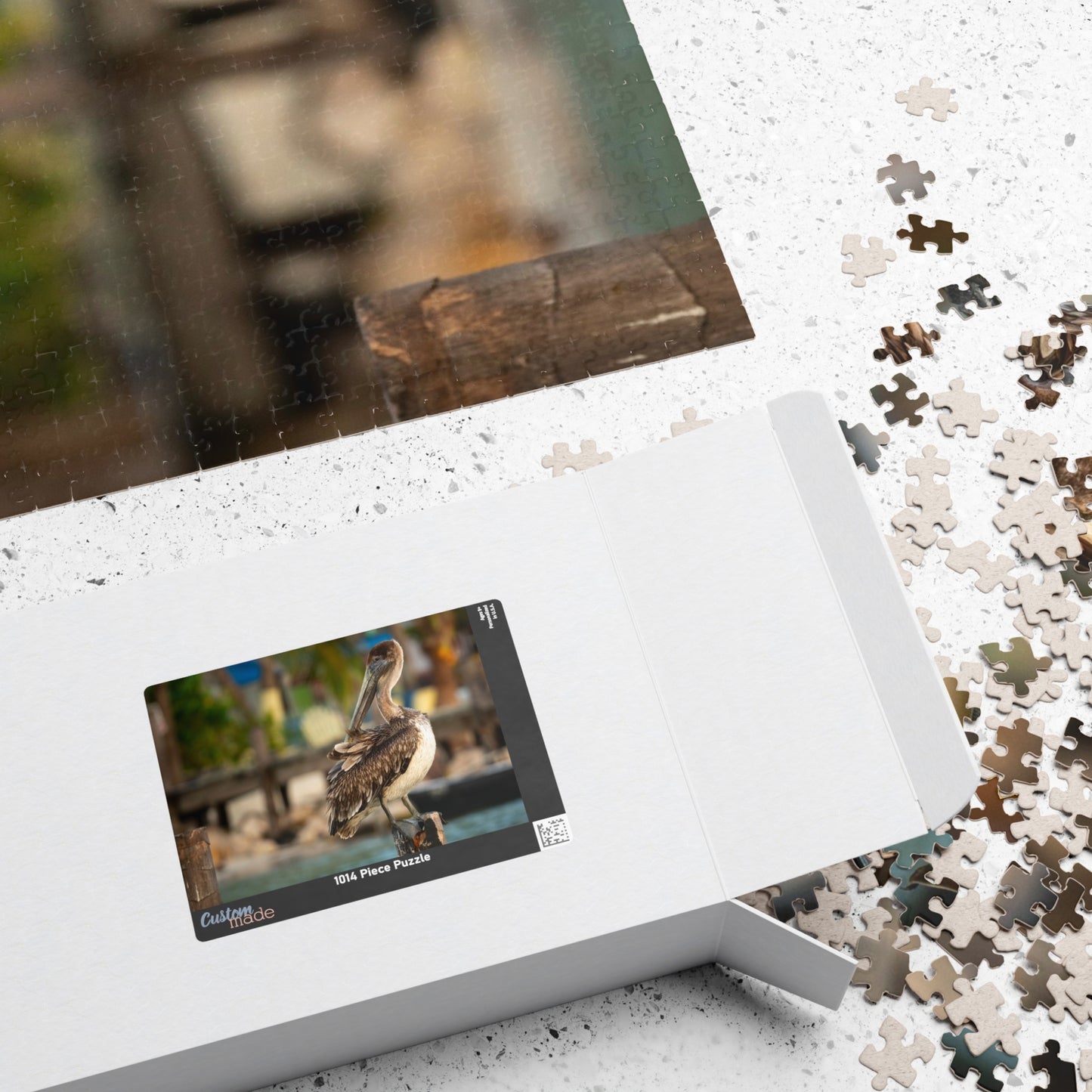 Caye Caulker Brown Pelican Dock Puzzle — 520/1014-Piece Belize Jigsaw