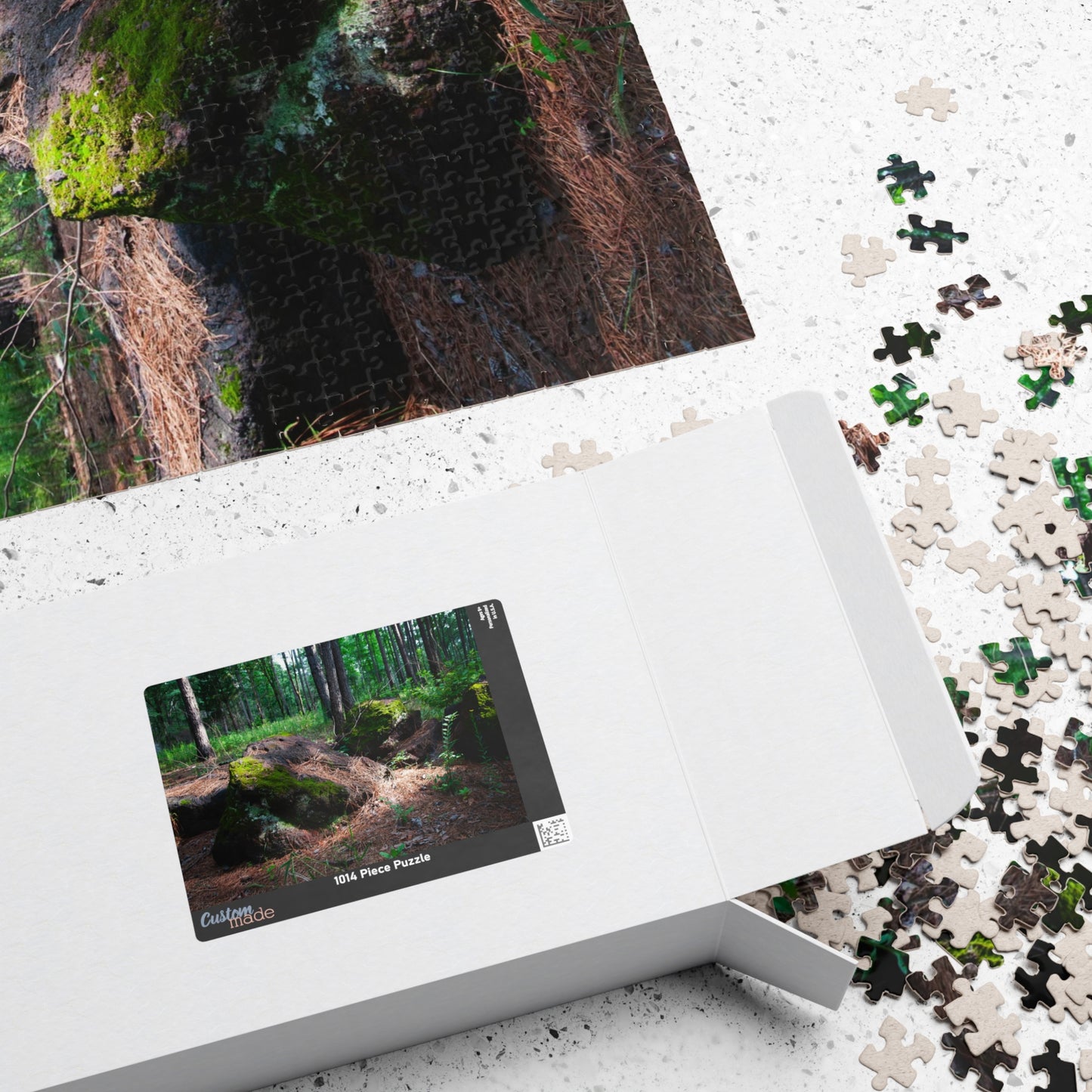 Forest Moss Trail Puzzle — Scenic Woodland Jigsaw (110/252/520/1014 pcs)