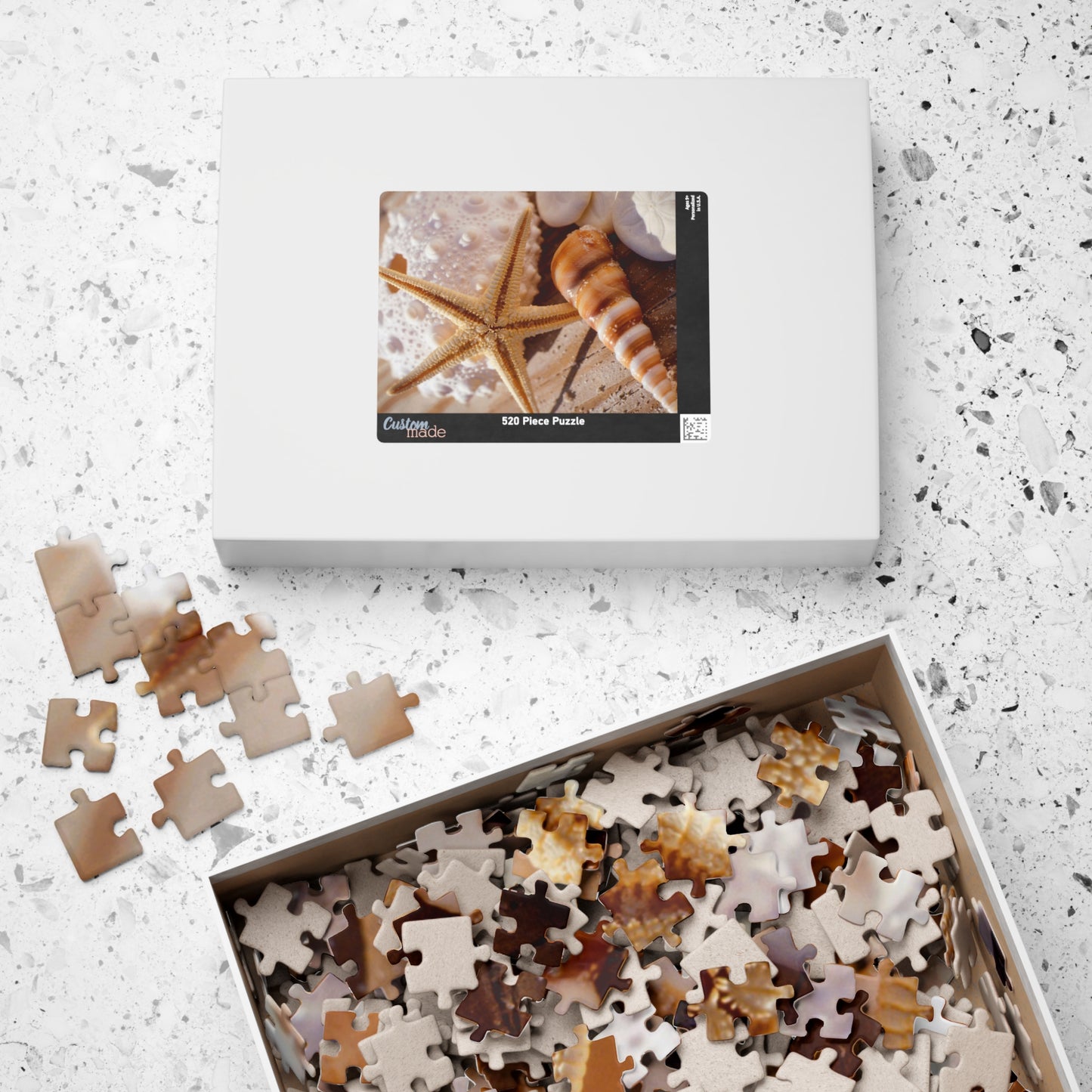 Seashell Starfish Jigsaw Puzzle – Beach Sunset 110/252/520/1014-Piece