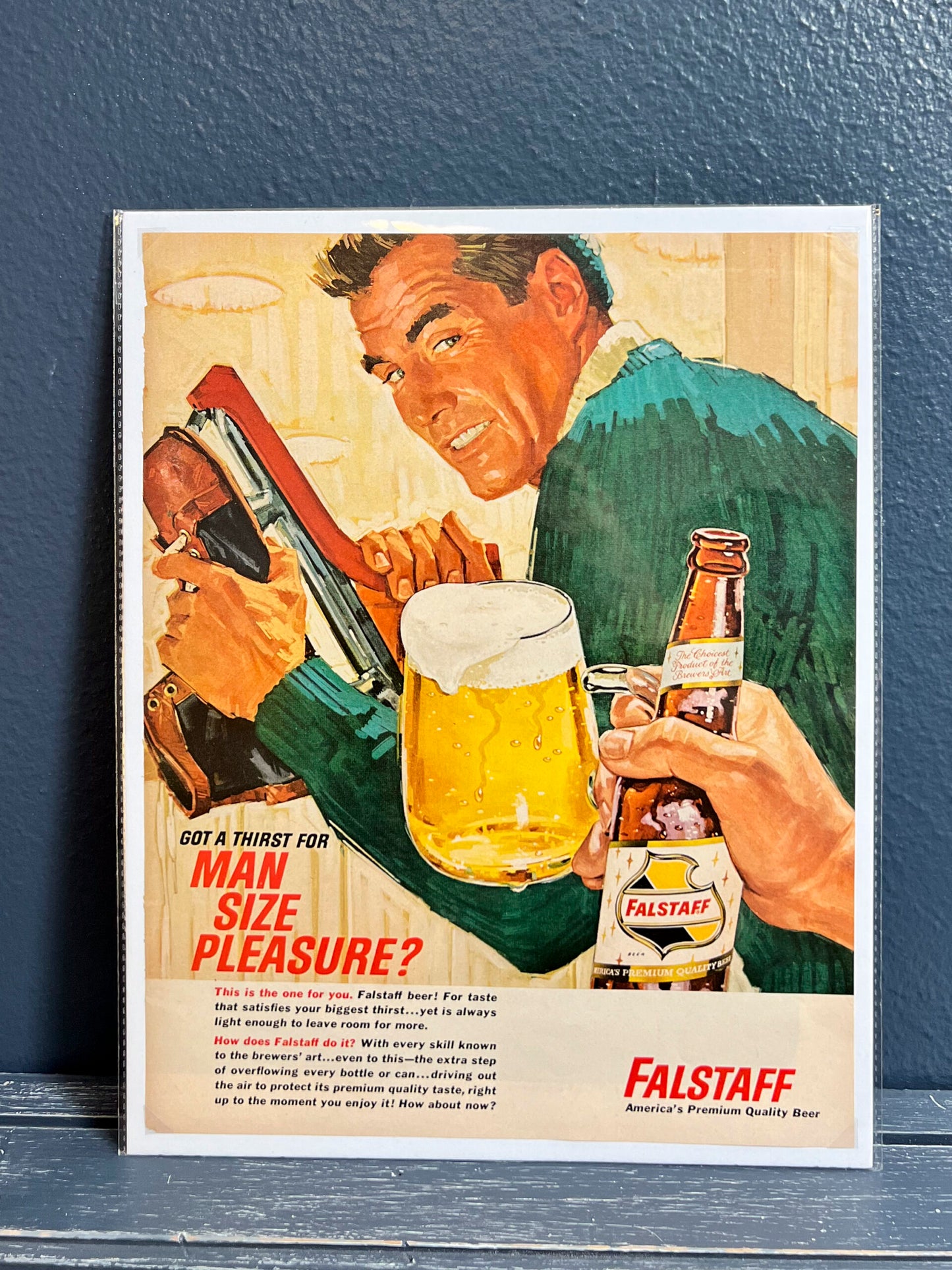 Vintage Falstaff Beer Ad. - Mid 1960s