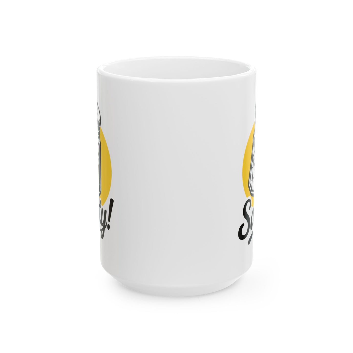 Funny Squirrel Coffee Mug – 'Squirrelly!' Ceramic Tea Cup (11oz & 15oz)