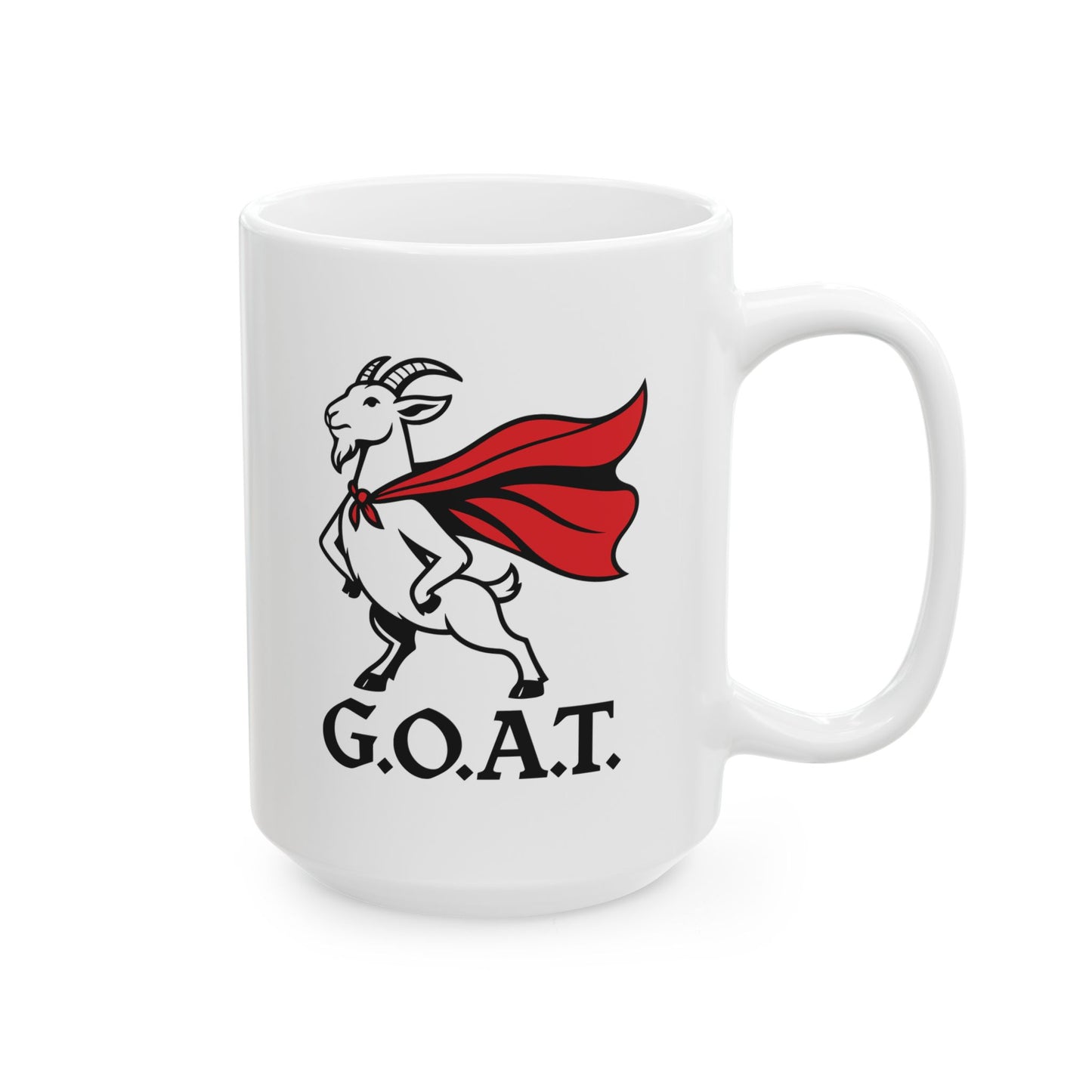 Funny Goat Mug – 'Goat' Design Ceramic Coffee Cup (11oz & 15oz)