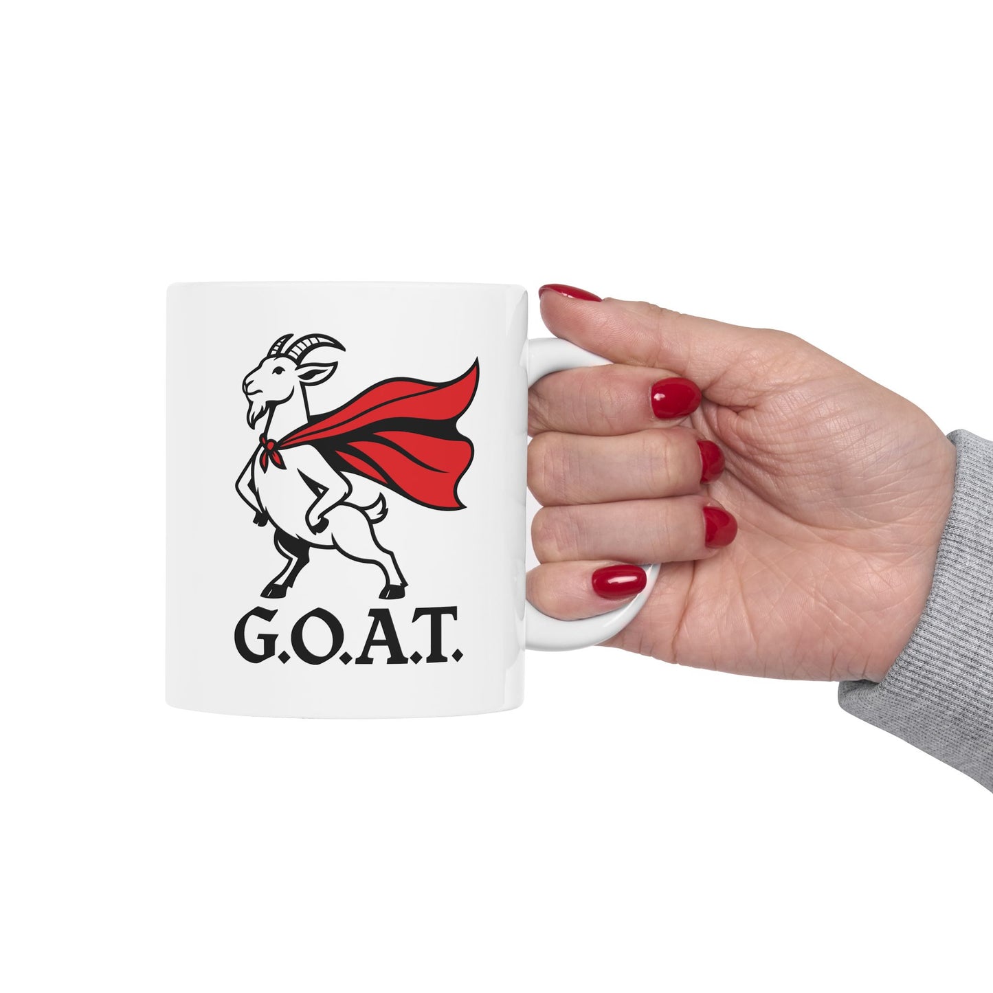 Funny Goat Mug – 'Goat' Design Ceramic Coffee Cup (11oz & 15oz)