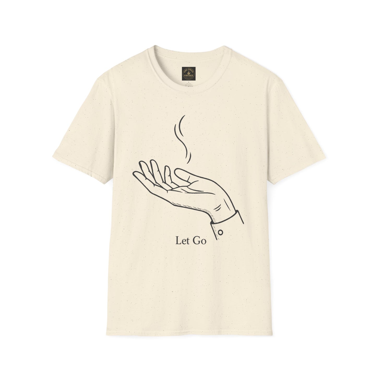 "Let Go" Hand Illustration Minimalist Mindfulness T-Shirt