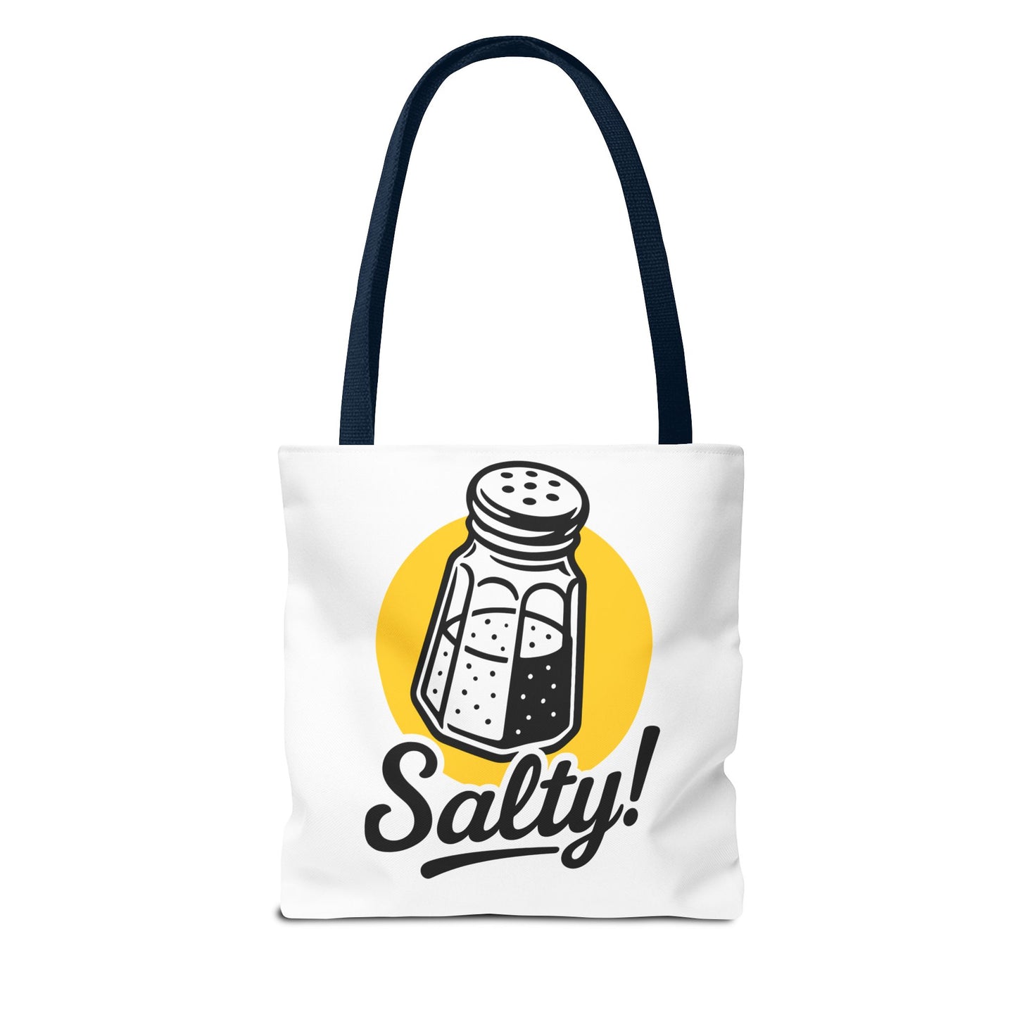 Salty! Salt Shaker Graphic Tote Bag — Funny Kitchen Lover Grocery Bag