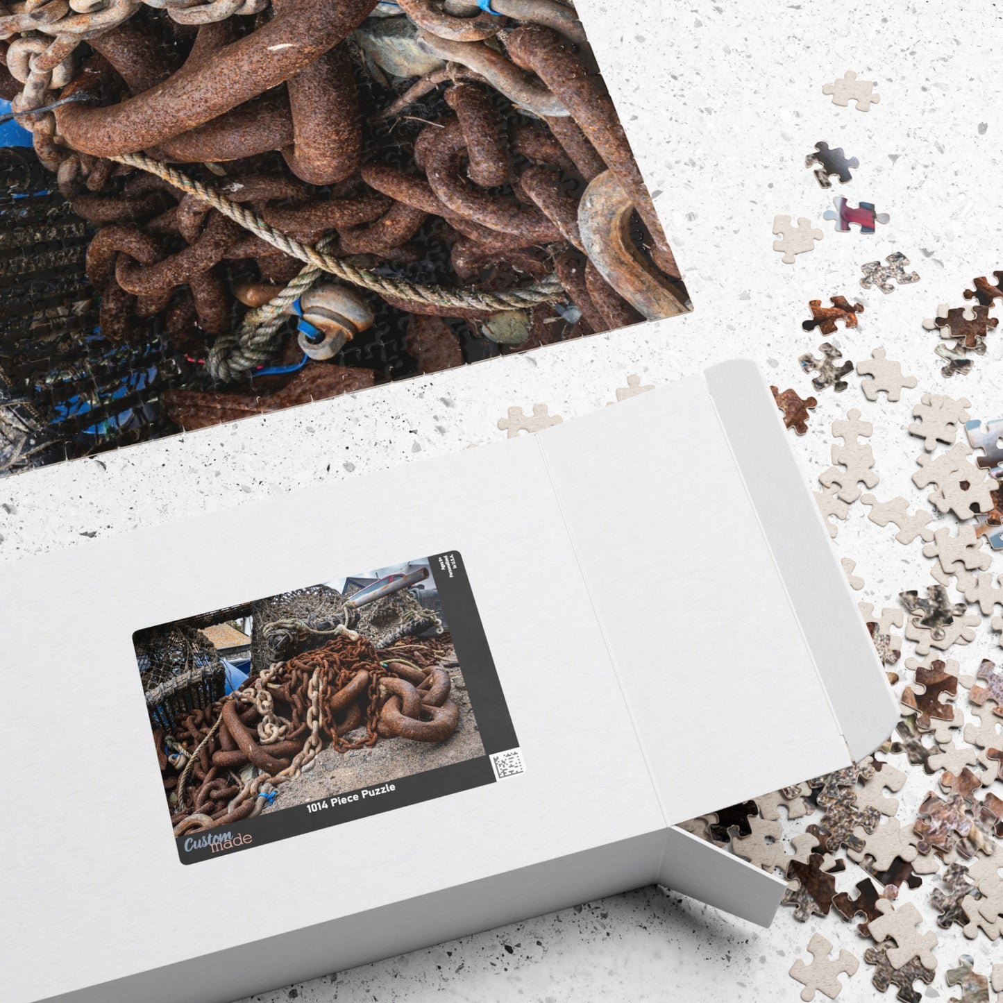 Cadgwith Lobster Traps Beach Puzzle 110–1014 Piece | Cornwall Coastal Scene