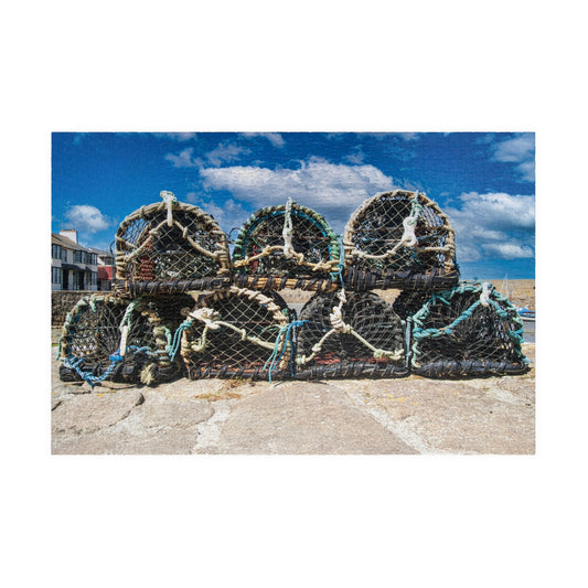 St. Michael's Mount, Cornwall Lobster Pot Stack Coastal Jigsaw Puzzle  1014‑Piece ONLY