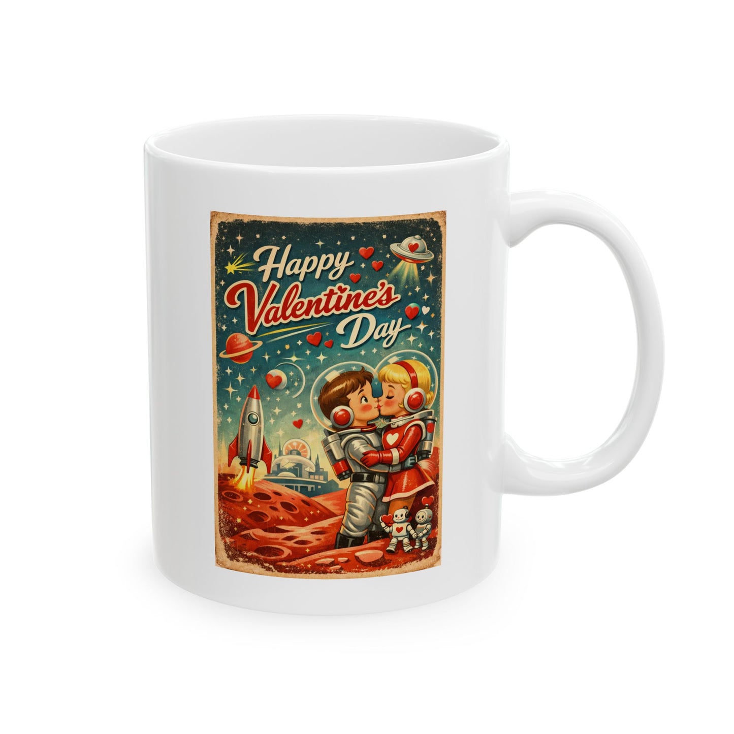 Christmas Nativity Scene Ceramic Mug - Vintage Holiday Nativity Coffee Cup (11oz, 15oz)