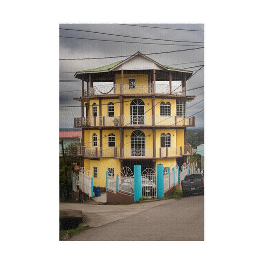 Yellow House Puzzle, San Ignacio Belize 252-1014 Piece Scenic Jigsaw