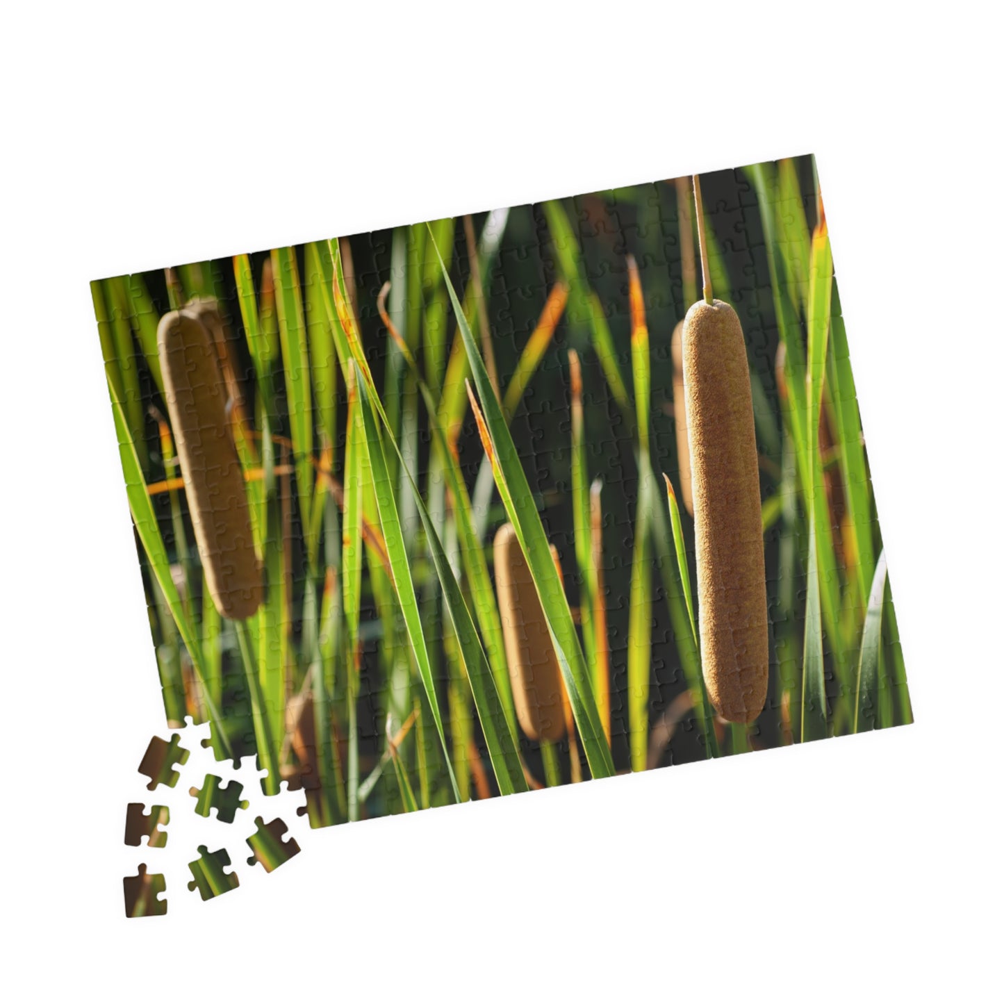 Cattail Marsh Nature Puzzle — Scenic Jigsaw (110/252/520/1014 pcs)