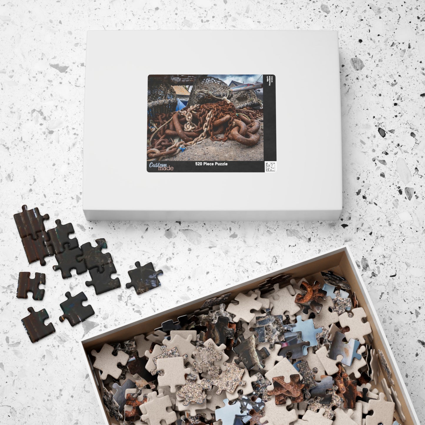 Cadgwith Lobster Traps Beach Puzzle 110–1014 Piece | Cornwall Coastal Scene