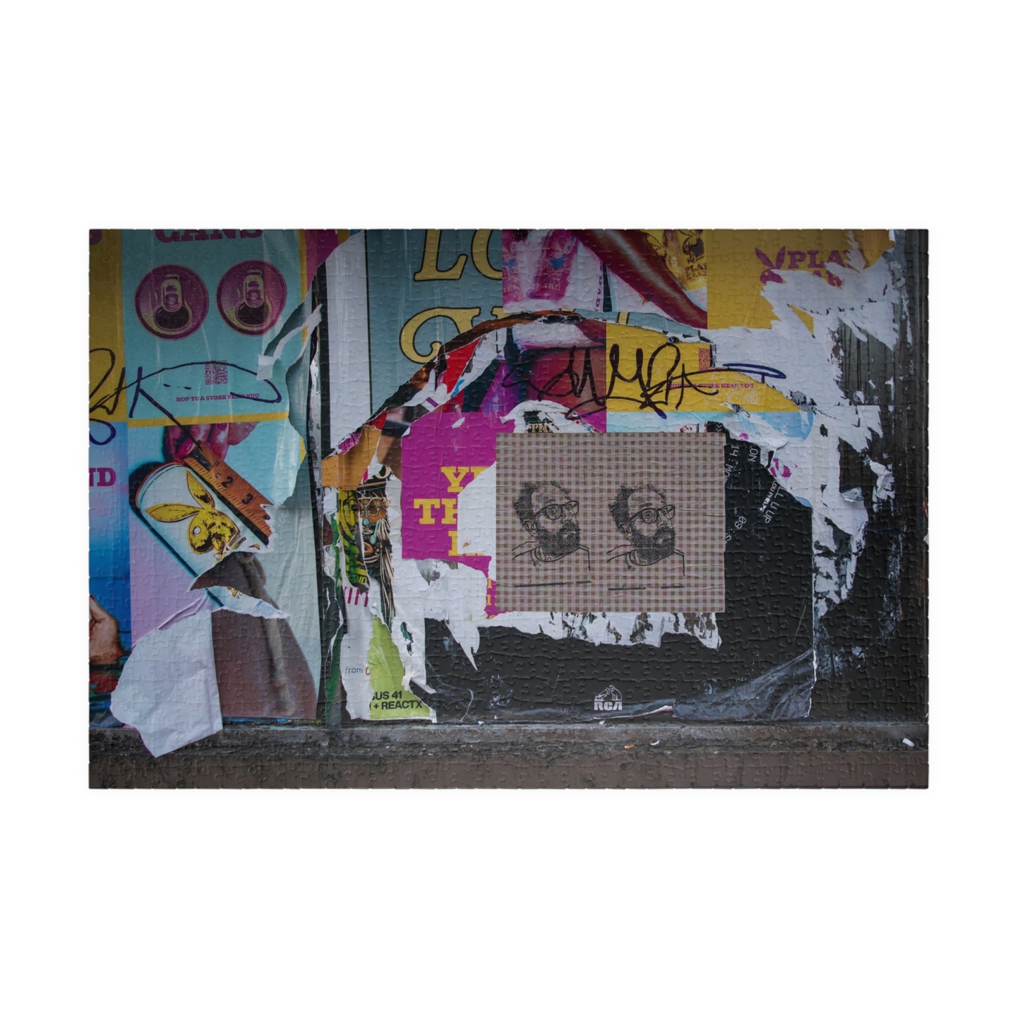 Chicago Logan Square Graffiti Puzzle — Urban Street Art Jigsaw