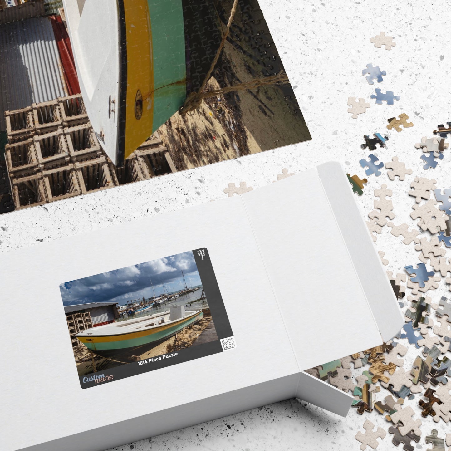 Caye Caulker Fishing Boat Puzzle — 520-Piece Scenic Belize Jigsaw