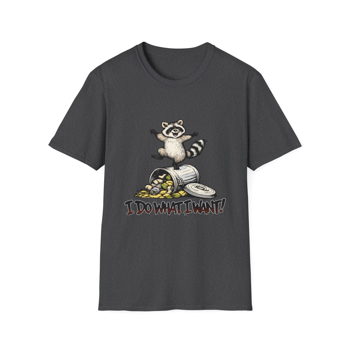Retro Dancing Raccoon 'I Do What I Want!' T-Shirt