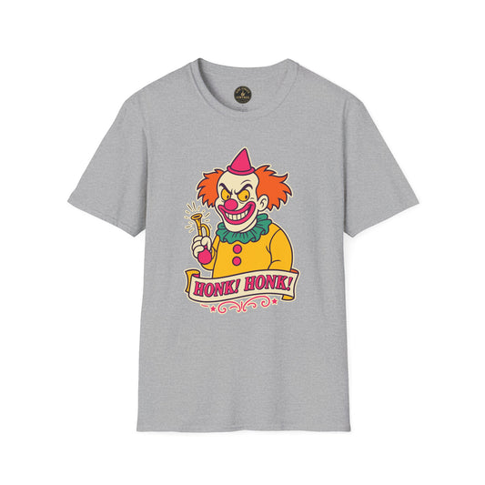 Retro Sinister Clown "Honk! Honk!" T-Shirt