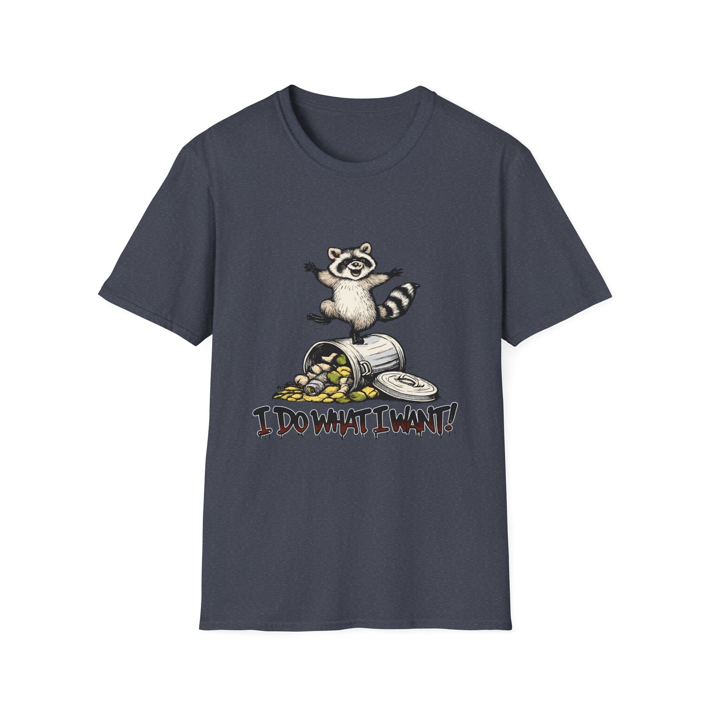 Retro Dancing Raccoon 'I Do What I Want!' T-Shirt