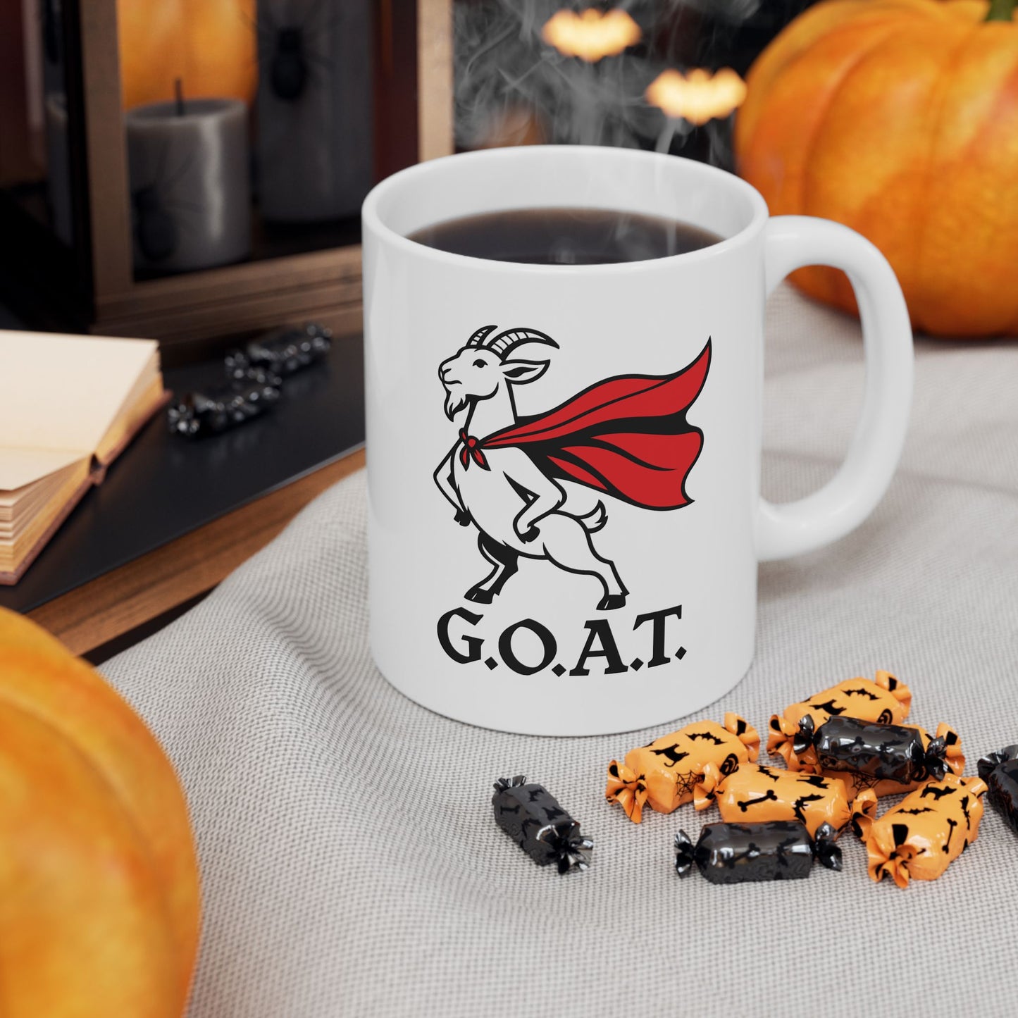 Funny Goat Mug – 'Goat' Design Ceramic Coffee Cup (11oz & 15oz)
