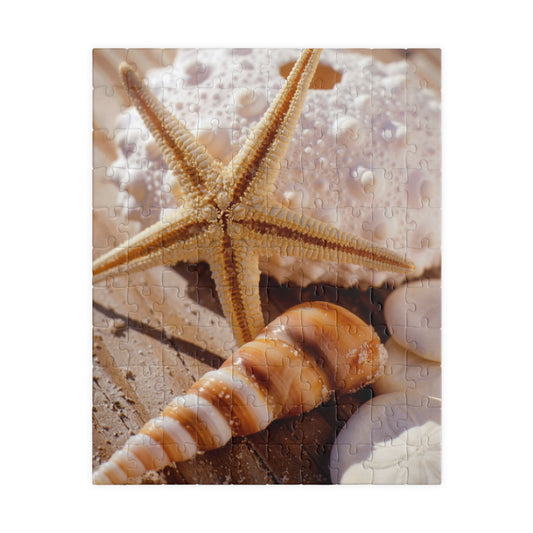 Seashell Starfish Jigsaw Puzzle – Beach Sunset 110/252/520/1014-Piece