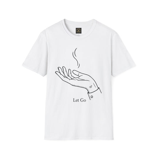 "Let Go" Hand Illustration Minimalist Mindfulness T-Shirt