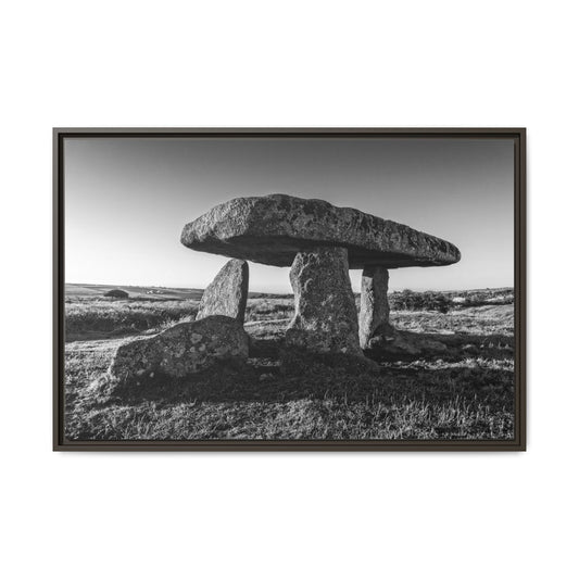 Matte Canvas Print — Lanyon Quoit Dolmen, Near Madron, Cornwall (Framed)