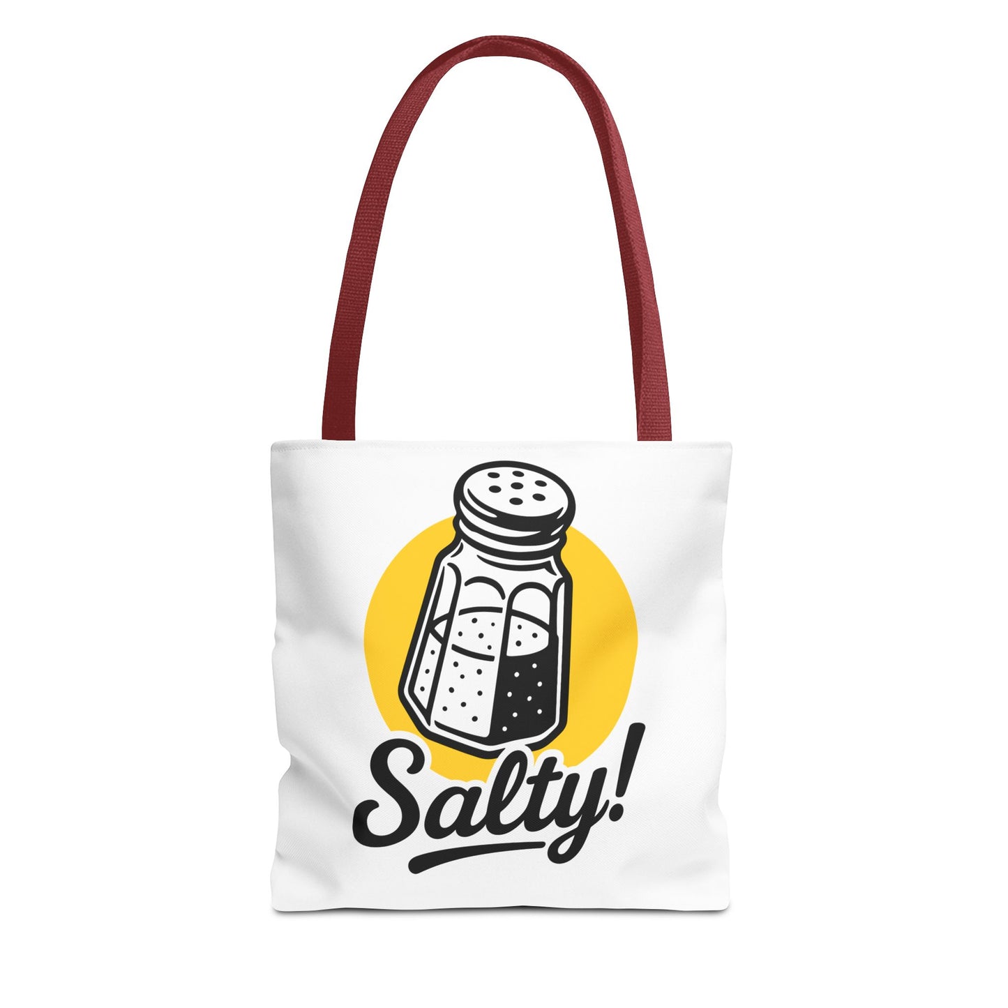 Salty! Salt Shaker Graphic Tote Bag — Funny Kitchen Lover Grocery Bag