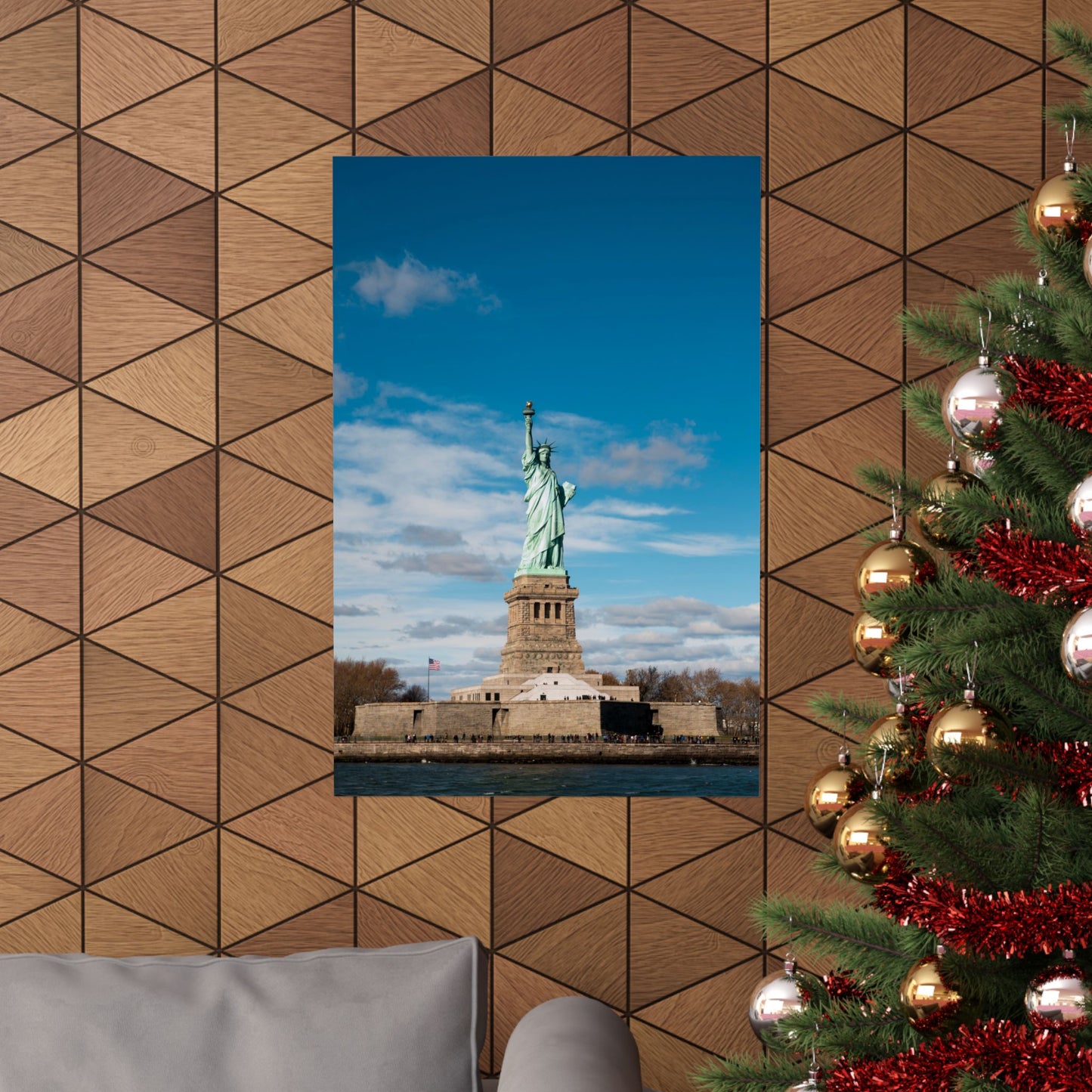 Statue of Liberty Vertical Poster | Matte Travel Wall Art