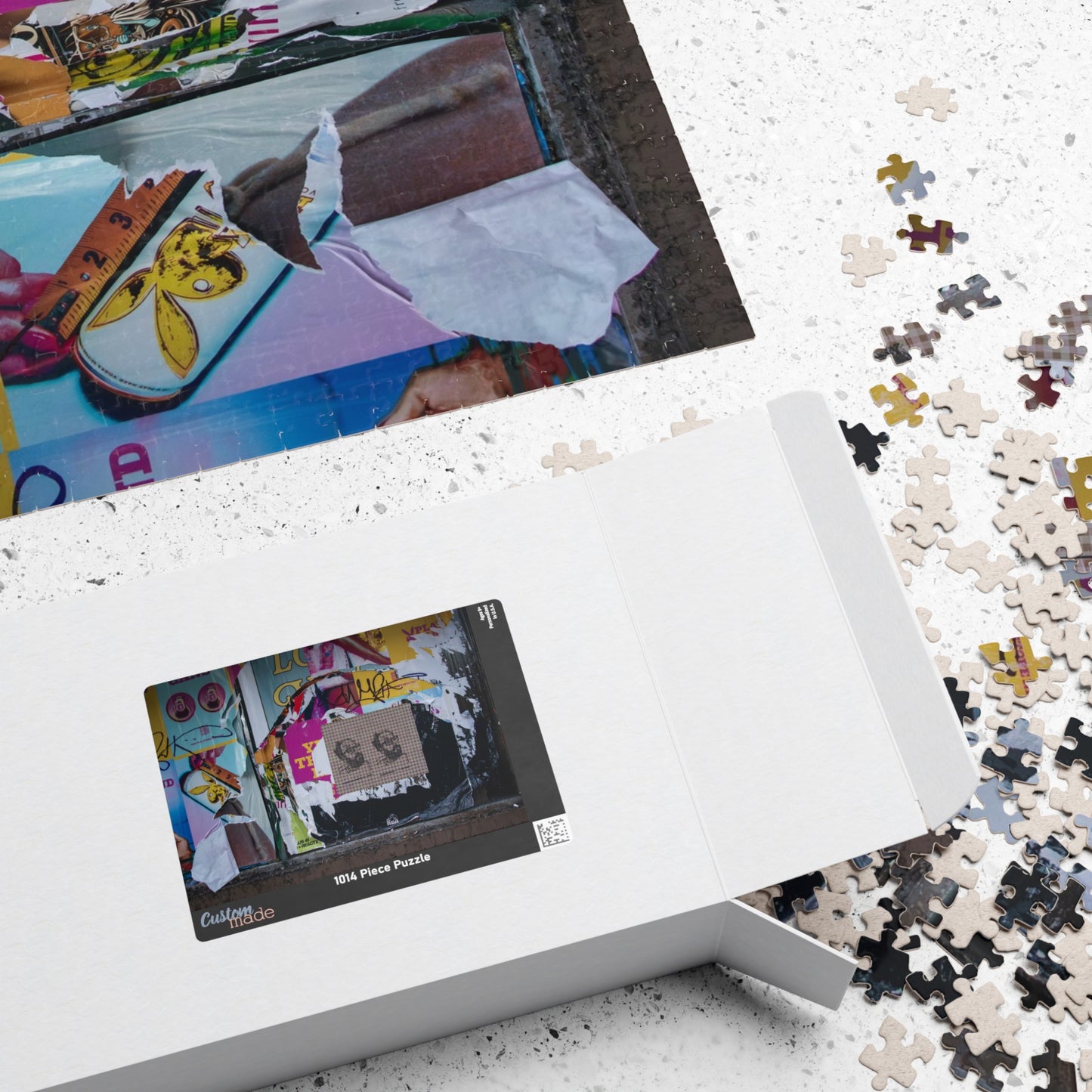 Chicago Logan Square Graffiti Puzzle — Urban Street Art Jigsaw