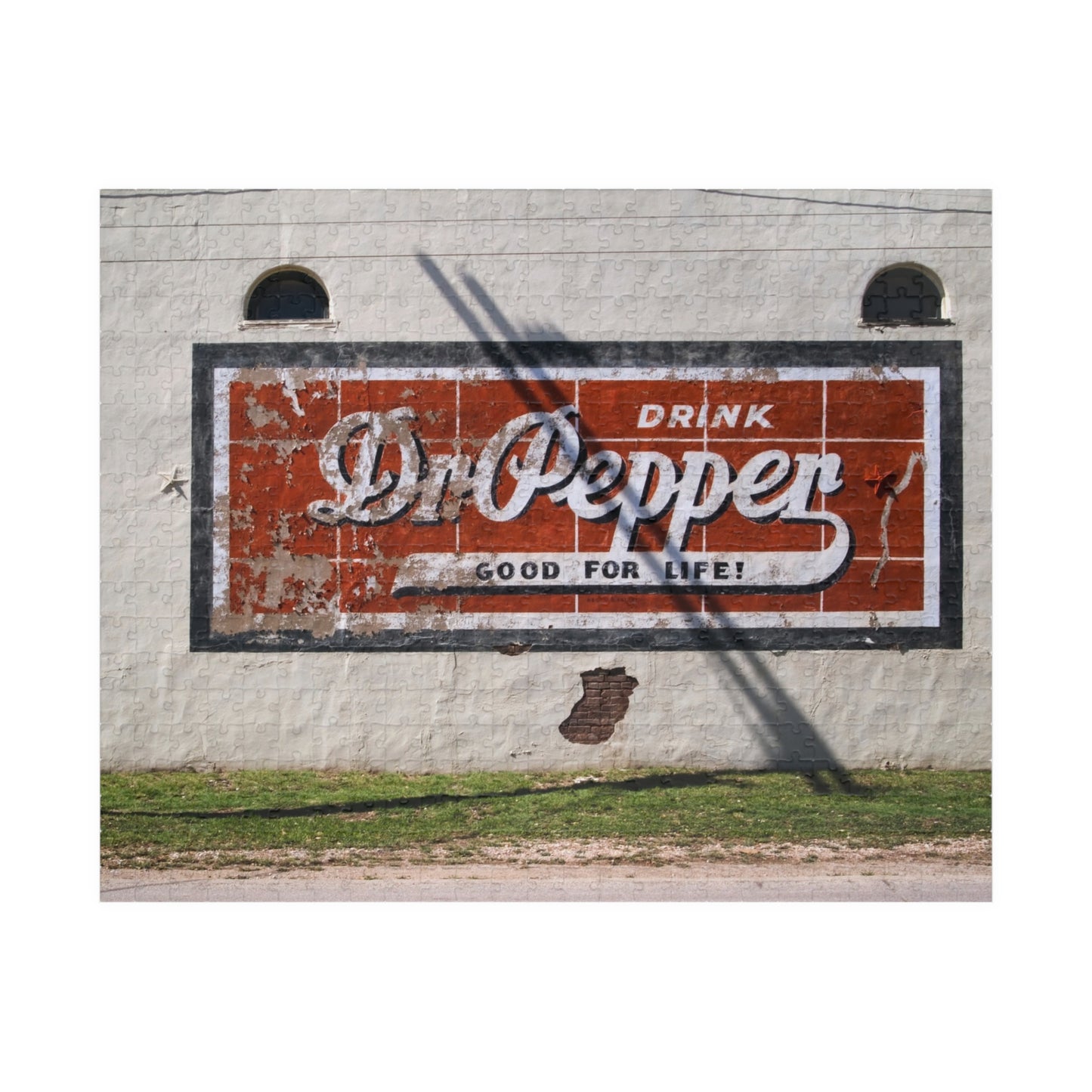 Vintage Dr Pepper Wall Puzzle — Retro Soda Sign Jigsaw (110/252/520/1014 pc)