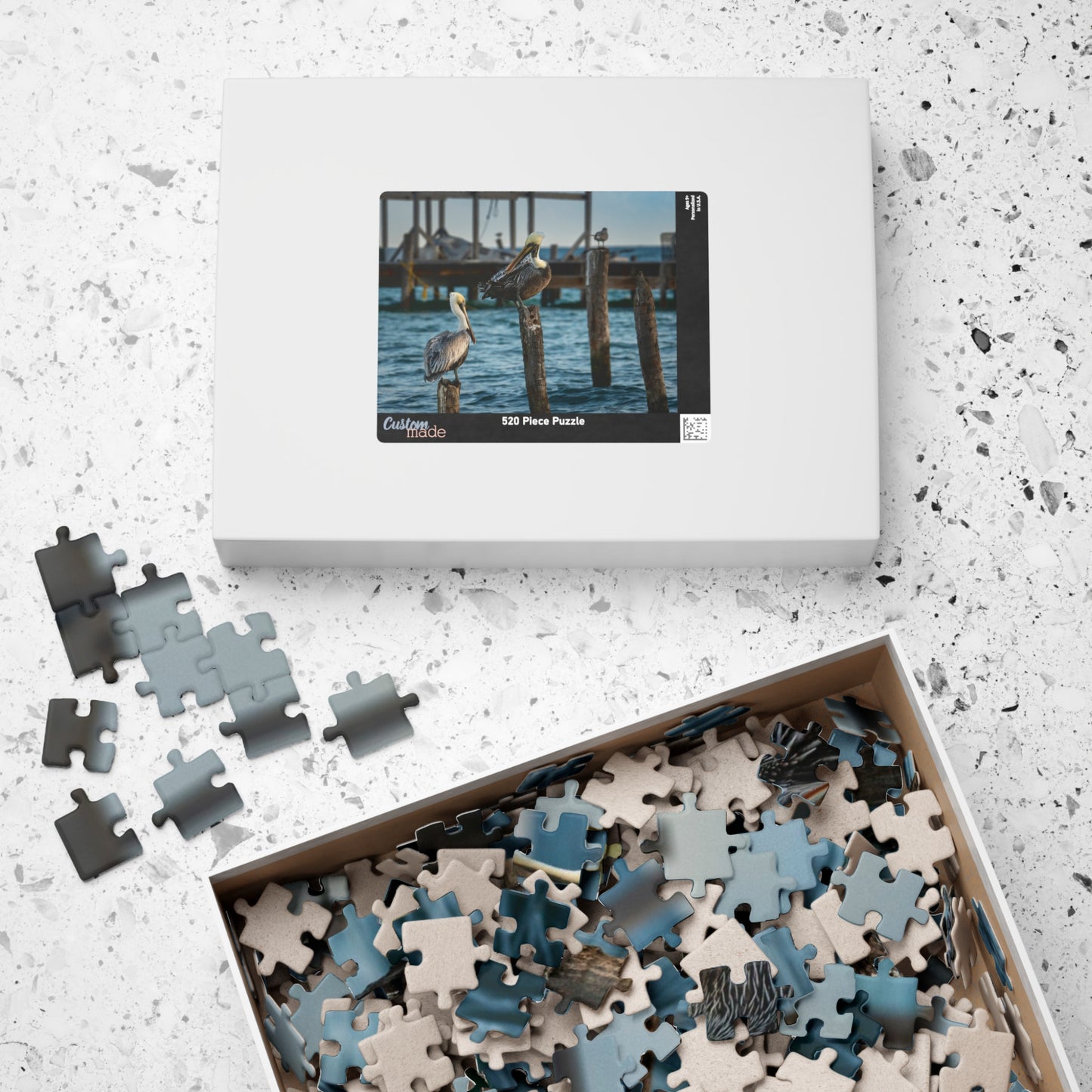 Caye Caulker Pelican Harbor Puzzle - Scenic Belize Island Panorama (252–1014 pcs)