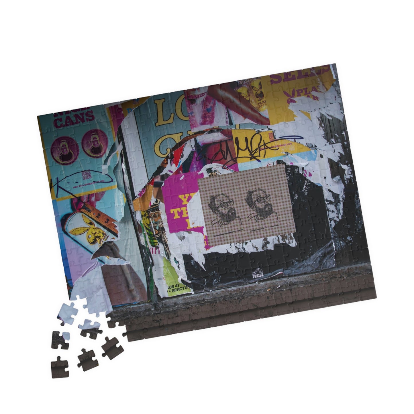 Chicago Logan Square Graffiti Puzzle — Urban Street Art Jigsaw