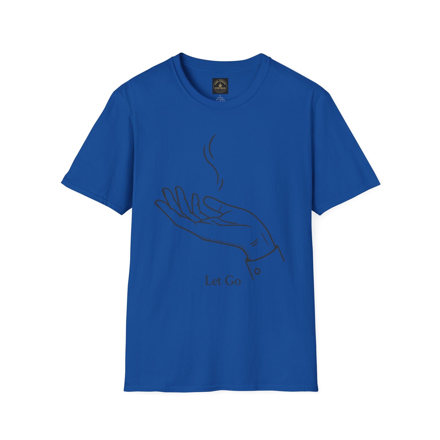 "Let Go" Hand Illustration Minimalist Mindfulness T-Shirt
