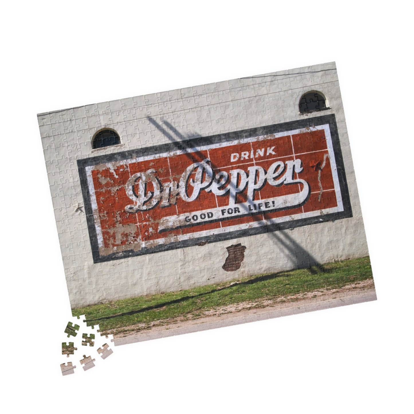 Vintage Dr Pepper Wall Puzzle — Retro Soda Sign Jigsaw (110/252/520/1014 pc)