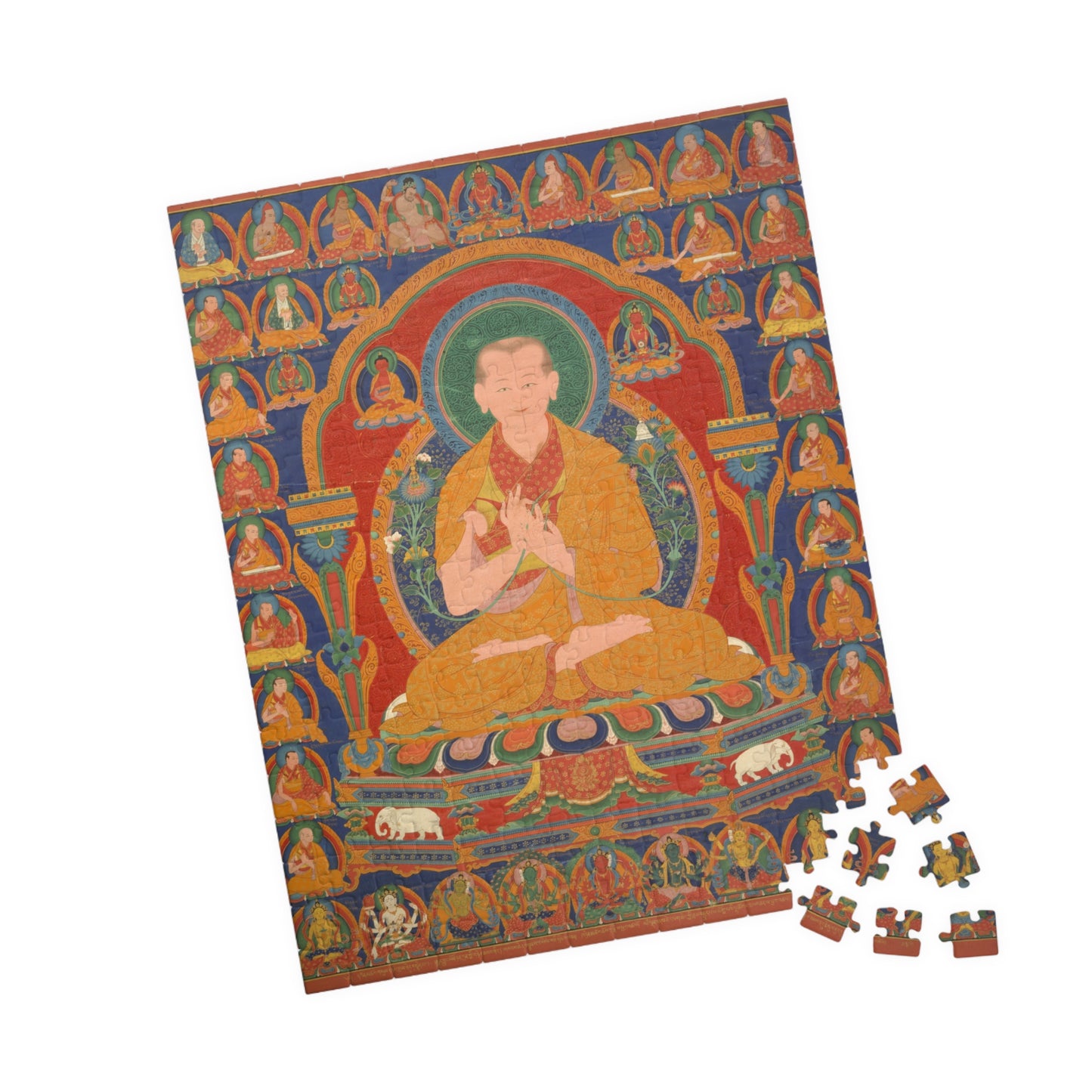 Seventh Abbot of Ngor Monastary Art Puzzle - Mindfulness Meditation Jigsaw (110/252/520 pcs)