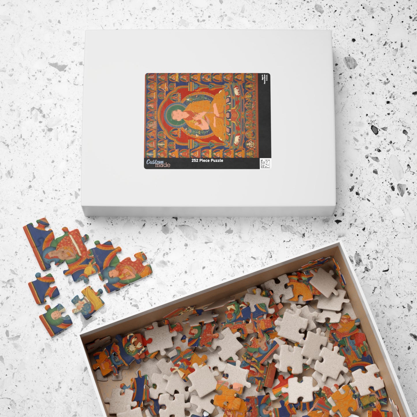 Seventh Abbot of Ngor Monastary Art Puzzle - Mindfulness Meditation Jigsaw (110/252/520 pcs)