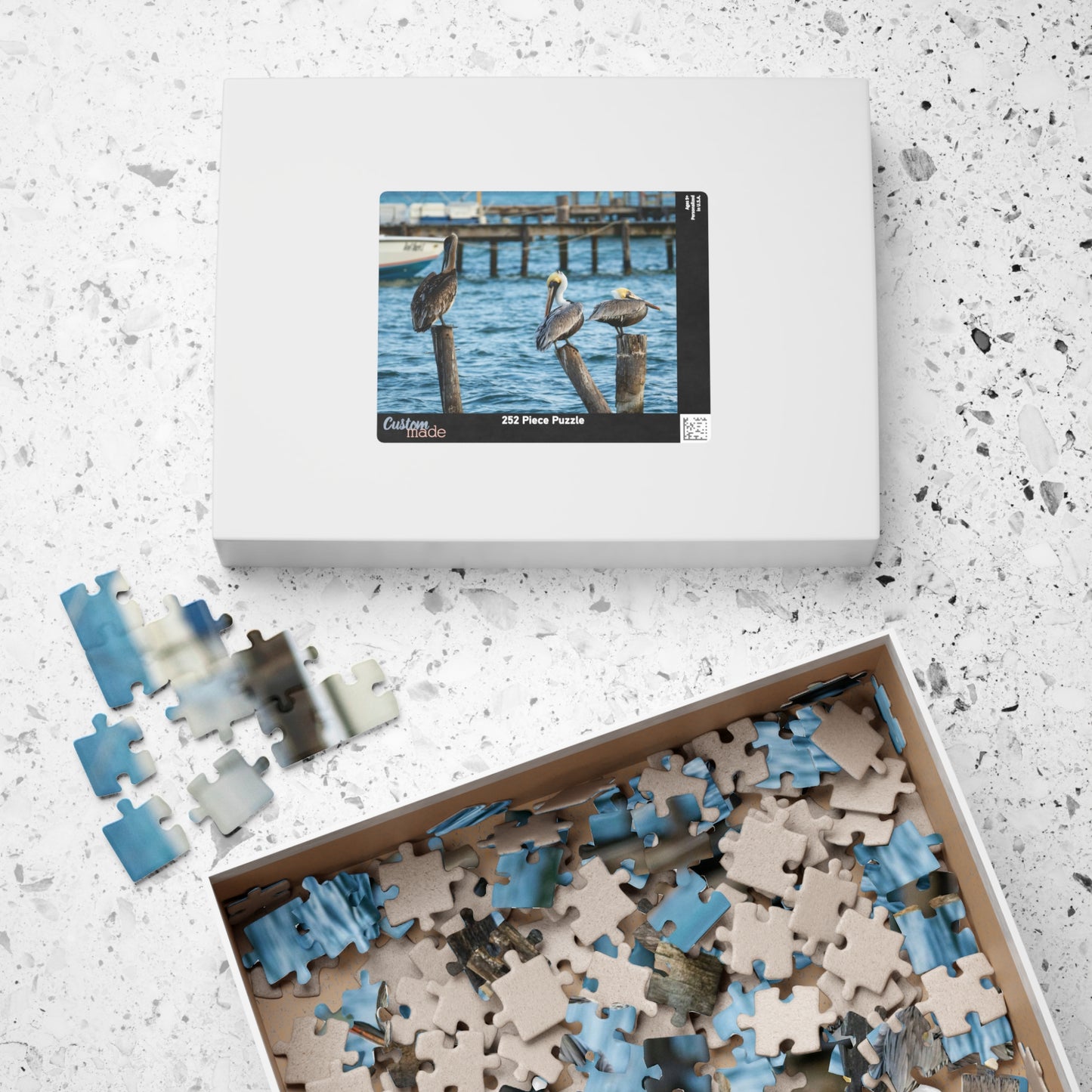 Caye Caulker Brown Pelicans Jigsaw Puzzle - 520/252/110/1014-Piece Coastal Scene