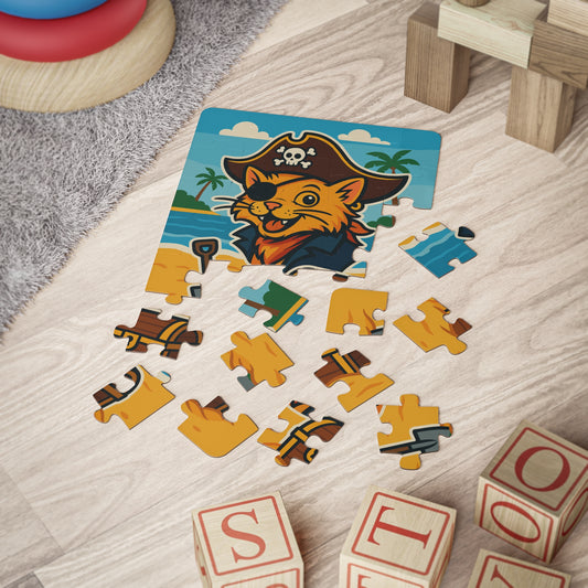 Pirate Cat 30‑Piece Kids Puzzle - Cute Toddler Jigsaw for Boys & Girls