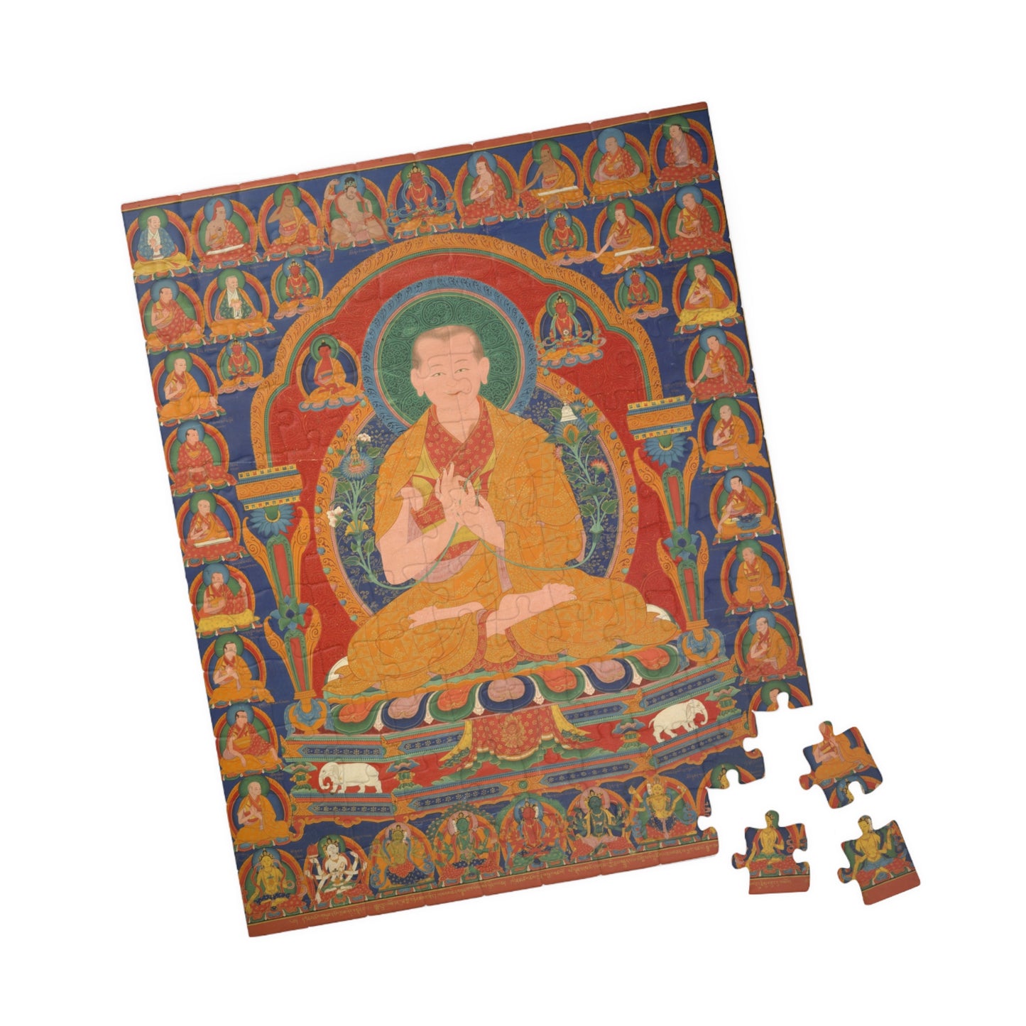 Seventh Abbot of Ngor Monastary Art Puzzle - Mindfulness Meditation Jigsaw (110/252/520 pcs)