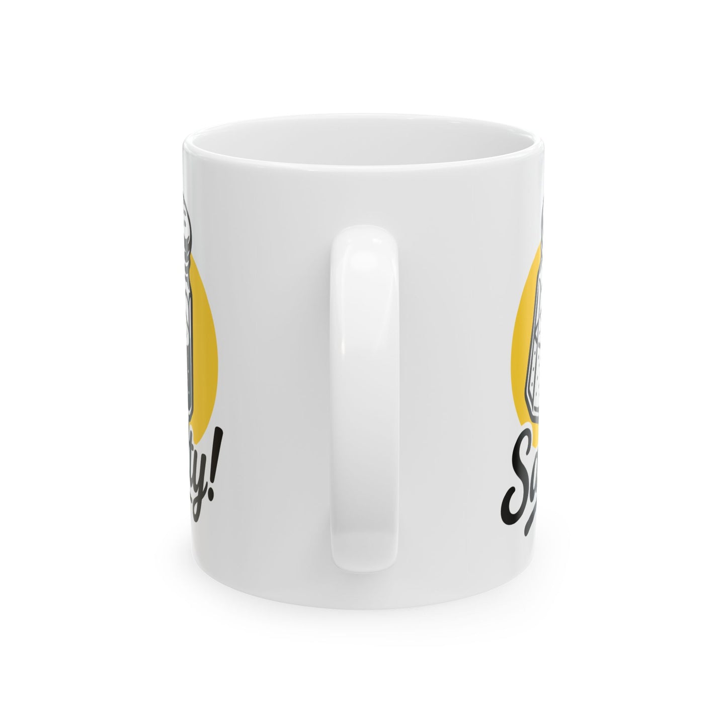 Funny Squirrel Coffee Mug – 'Squirrelly!' Ceramic Tea Cup (11oz & 15oz)