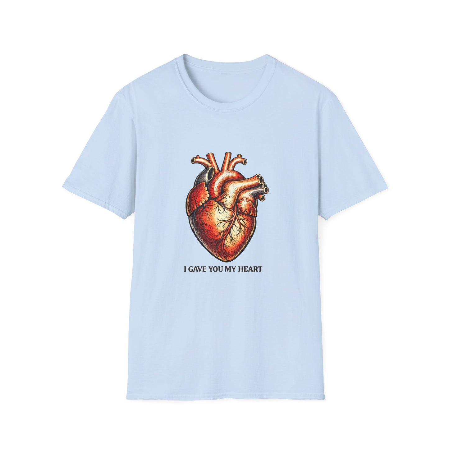 Anatomical Heart T-Shirt — I Gave You My Heart Valentine Graphic Tee