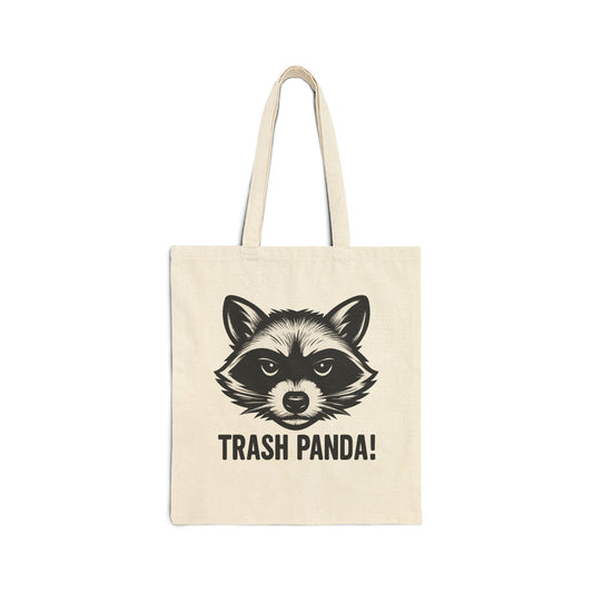 Trash Panda Raccoon Tote Bag | Canvas Grocery Market Bag