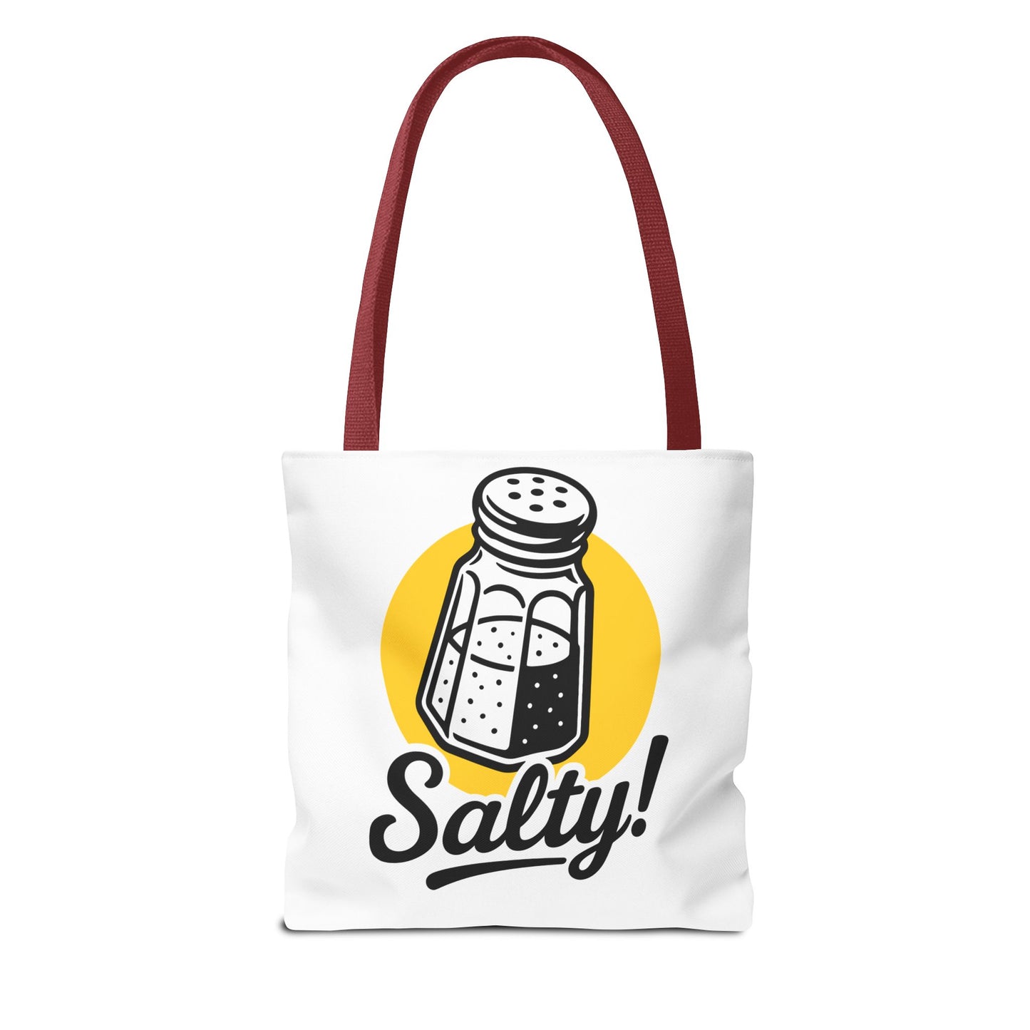 Salty! Salt Shaker Graphic Tote Bag — Funny Kitchen Lover Grocery Bag