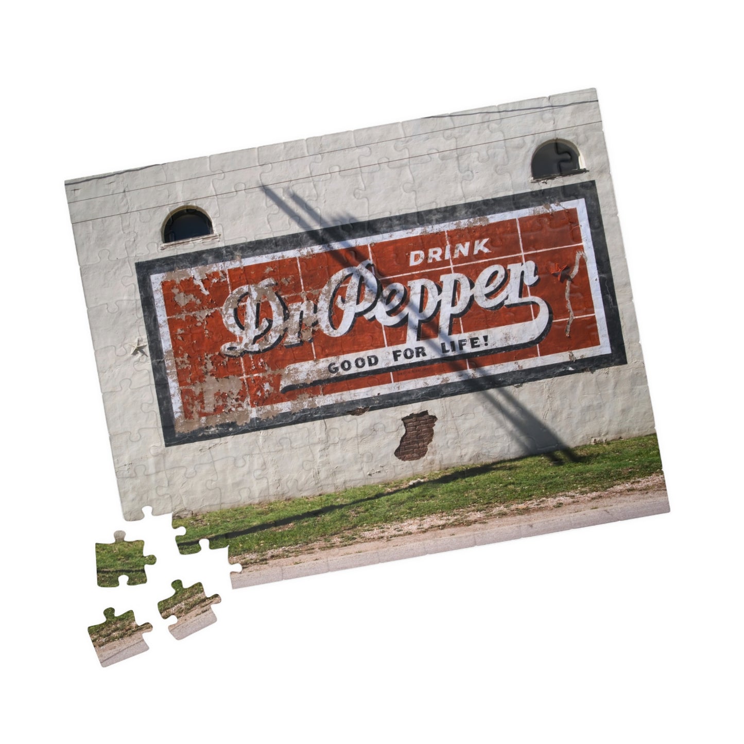 Vintage Dr Pepper Wall Puzzle — Retro Soda Sign Jigsaw (110/252/520/1014 pc)