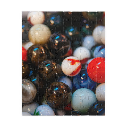 Marble Mix Jigsaw Puzzle — Colorful Vintage MarblelPhoto Puzzle (110/252/520/1014 pcs)